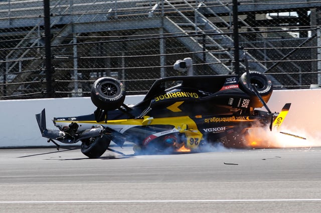 Colton Herta blieb bei seinem schweren Unfall zum Glück unverletzt.
