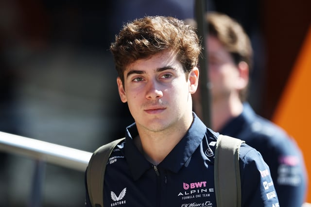 Franco Colapinto of Argentina and Alpine F1 arrives in the Paddock prior to final practice ahead of the F1 Grand Prix of Emilia-Romagna at Autodromo Internazionale Enzo e Dino Ferrari on May 17, 2025 in Imola, Italy.