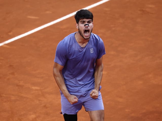 Alcaraz, vainqueur à Rome.