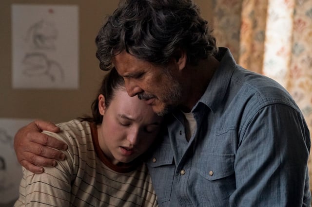 (From left) Bella Ramsey and Pedro Pascal in 'The Last of Us.'