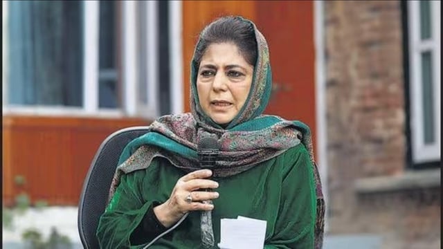 Peoples Democratic Party (PDP) president Mehbooba Mufti (HT File)
