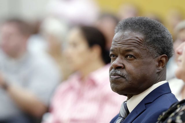 Contra Costa County Supervisor Federal Glover listens to a speaker during a community forum in June 2018. 