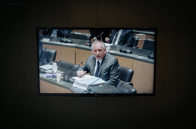 Le Premier ministre, François Bayrou, lors de son audition à l'Assemblée nationale, le 14 mai 2025. 