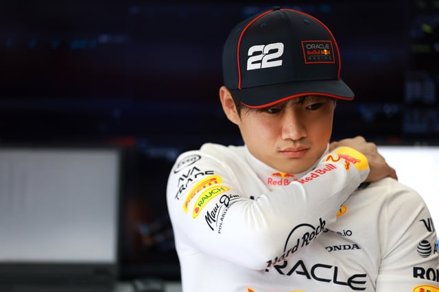 Yuki Tsunoda of Japan and Oracle Red Bull Racing looks on during qualifying ahead of the F1 Grand Prix of Emilia-Romagna at Autodromo Internazionale Enzo e Dino Ferrari on May 17, 2025 in Imola, Italy.