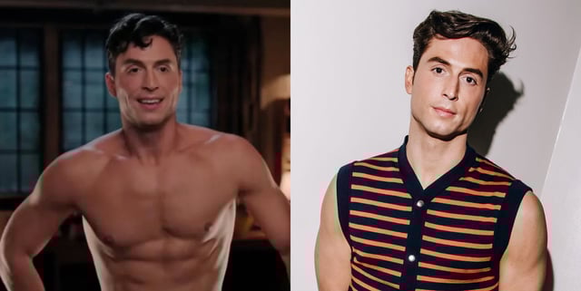 Benito Skinner says his new show Overcompensating was inspired by his experience as a gay college student. (Prime Video/Getty)