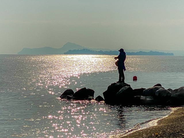 Am Gardasee wurden riesige Fischer geangelt (Symbolbild).