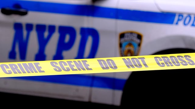 NYPD police tape crime scene New York
