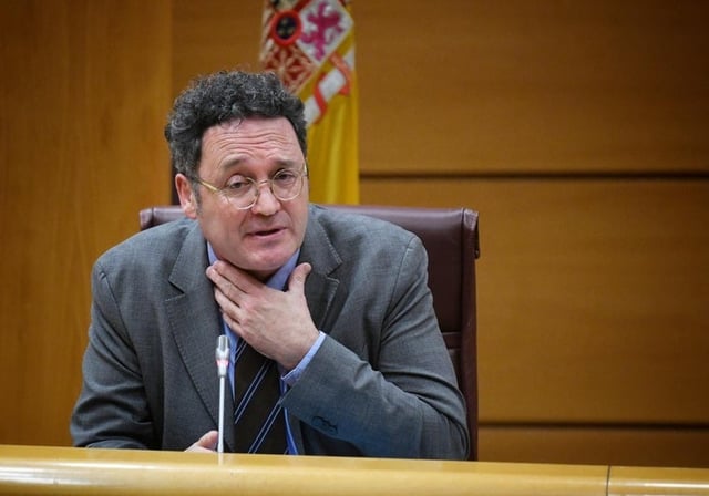 El fiscal general del Estado, Álvaro García Ortiz, durante una comparecencia en el Senado