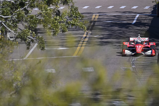 Will Power, driver of the #12 Verizon Team Penske Chevrolet drives during practice INDYCAR Firestone Grand Prix of St. Petersburg on March 01, 2025 in St Petersburg, Florida.