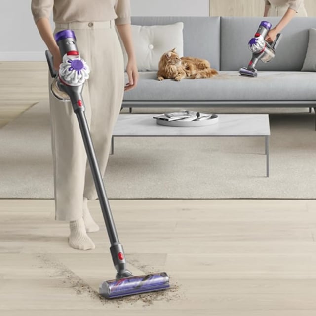 Make cleaning easier with the Dyson V8 Plus cordless vacuum.