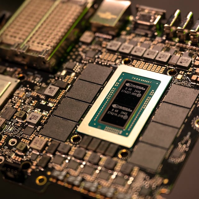 FILE — The internals of an Nvidia DGX, used to build AI systems, are on display at Nvidia GTC, a global artificial intelligence conference for developers, in San Jose, Calif., March 19, 2025. Big deals to sell chips to the U.A.E. and Saudi Arabia have divided the U.S. government over whether they could be remembered for shipping cutting-edge A.I. overseas. (Mike Kai Chen/The New York Times)