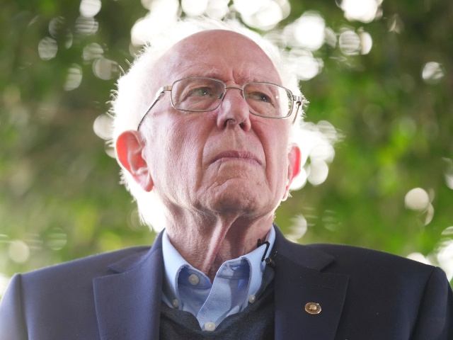 Sen. Bernie Sanders, I-Vt., addresses union workers in downtown Los Angeles on Friday, April 5, 2024. The man charged with setting a fire on Friday, April 5, 2024, outside the Vermont office of Sen. Sanders had been staying at an area hotel for nearly two months and was spotted outside Sanders' office the day before and the day of the fire, according to court paperwork filed by a federal agent. (Damian Dovarganes, File/AP)