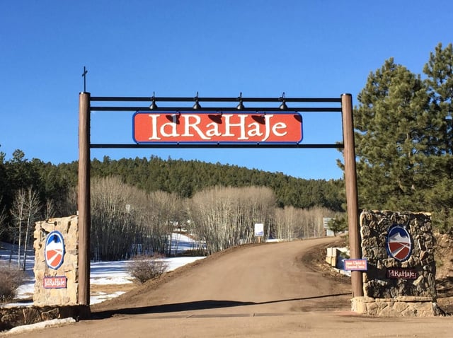 The entrance to Camp IdRaHaJe. (Courtesy of the Alliance Defending Freedom via BusinessDen)