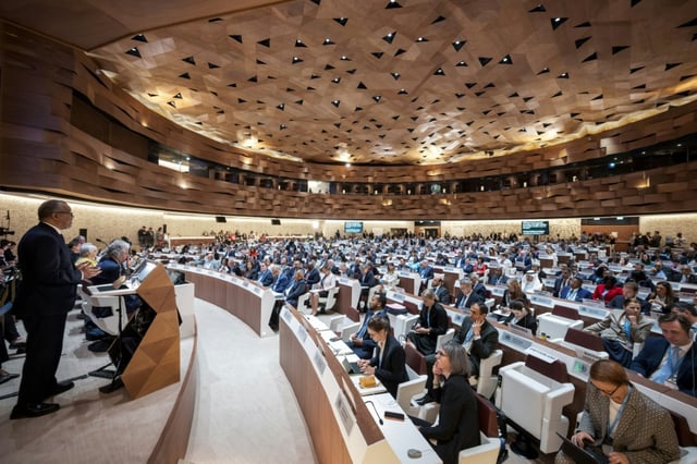 WHO chief Tedros Adhanom Ghebreyesus addressed the opening of the 78th World Health Assembly