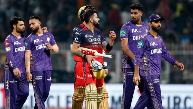 Virat Kohli, Liam Livingstone and Ajinkya Rahane, Harshit Rana, Rinku Singh and Ramandeep Singh | Image:  ANI Photo