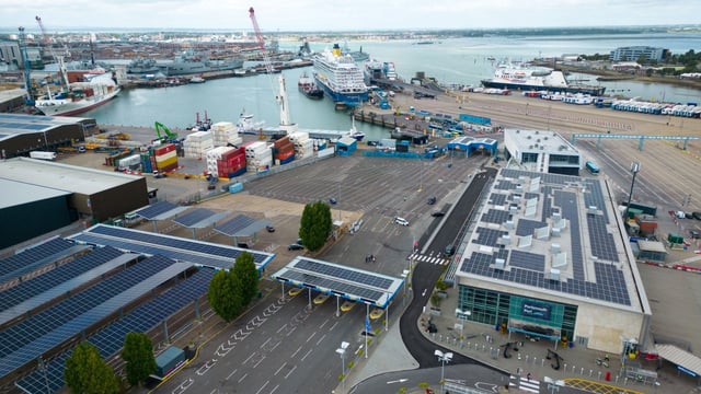 Portsmouth International Port, which is owned by Portsmouth city council, had a new facility costing £23 million built to handle the checks