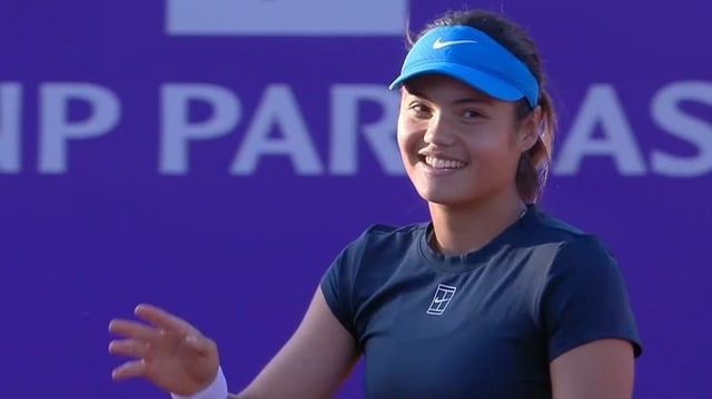 Raducanu once again showed signs that her assertiveness is growing on clay