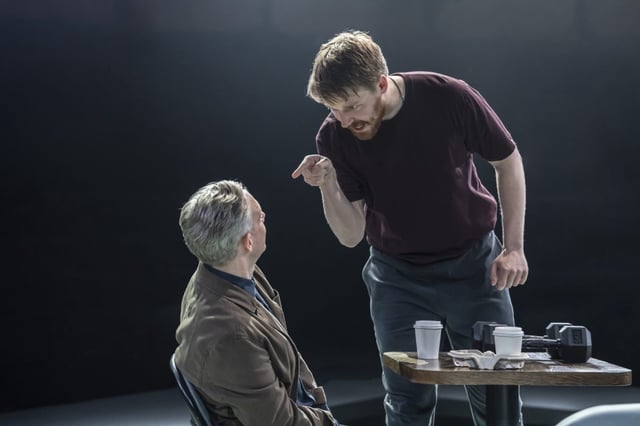 Jack Lowden and Martin Freeman star in The Fifth Step (Photo: Johan Persson)