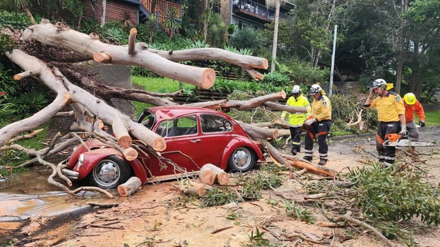 The state's emergency service has received thousands of calls for assistance in the past 24 hours and a "numerous amount of rescues" from floodwaters.