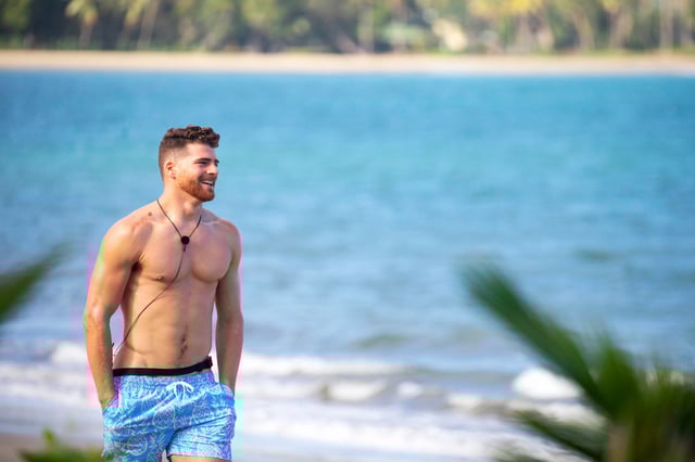 Cashel Barnett on, "Love Island" in 2019.