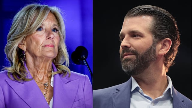 Jill Biden and Trump Jr