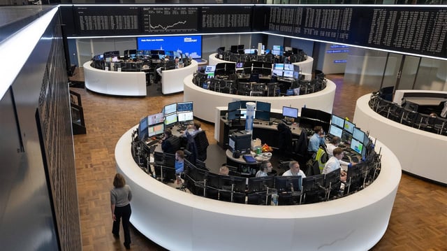 Handelssaal der Deutschen Börse in Frankfurt.