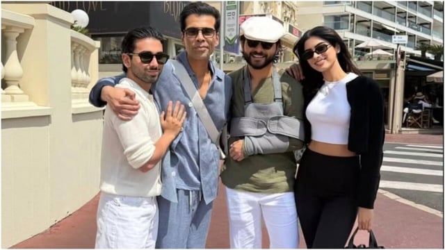 Janhvi Kapoor's boyfriend Shikhar, sister Khushi become her cheerleaders at Cannes