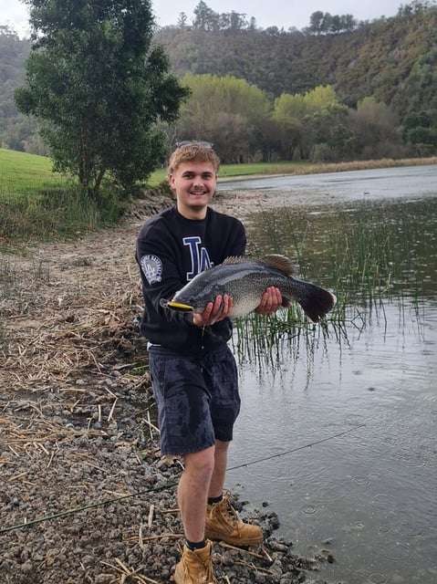 NICE CATCH: Riley Harris with a nice cod from the Valley Lake. (Supplied)