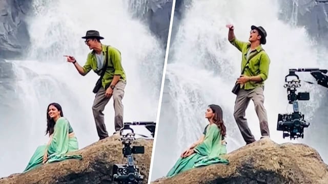 Akshay Kumar shoots a song for Bhooth Bangla. | Image: Instagram