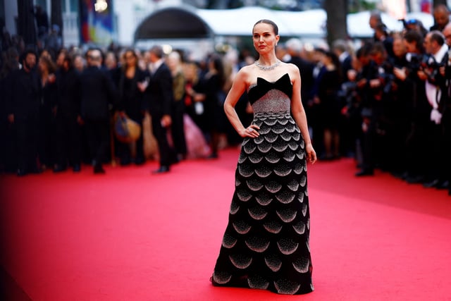 Natalie Portman poses on the red carpet during arrivals for the screening of the film "Eddington" in competition at the 78th Cannes Film Festival in Cannes, France, May 16, 2025. REUTERS/Manon Cruz/File Photo