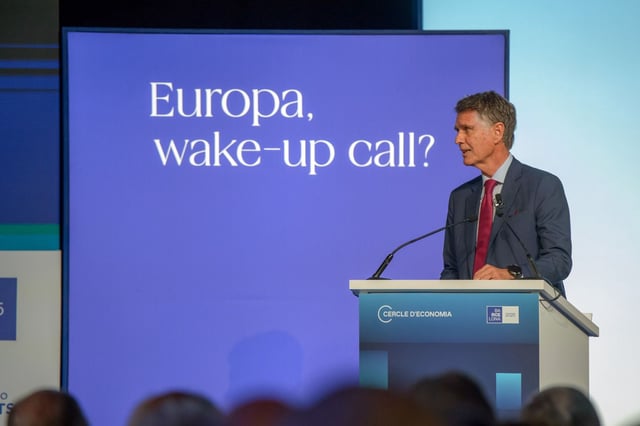 Jaume Guardiola, presidente del Cercle d'Economia, durante las recientes jornadas de la entidad.