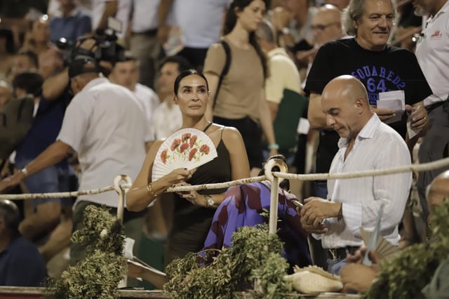 La diseñadora Vicky Martín Berrocal en la II Corrida Zapatista celebrada en el Coliseo Balear.