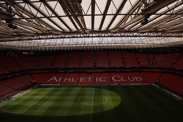 Soccer Football - Europa League - Final - Preview - Tottenham Hotspur v Manchester United - Bilbao, Spain - May 20, 2025 General view inside San Mames stadium ahead of the final Action Images via Reuters/Andrew Couldridge