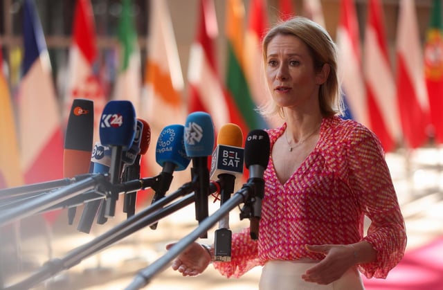 La alta representante para la Política Exterior y de Seguridad Común de la Unión Europea, Kaja Kallas.