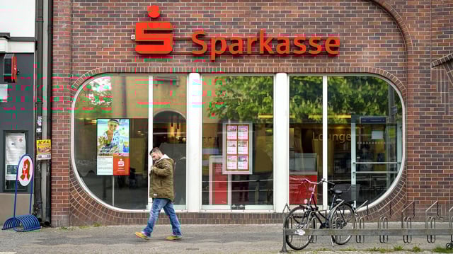 Sparkassen Filiale in Berlin.