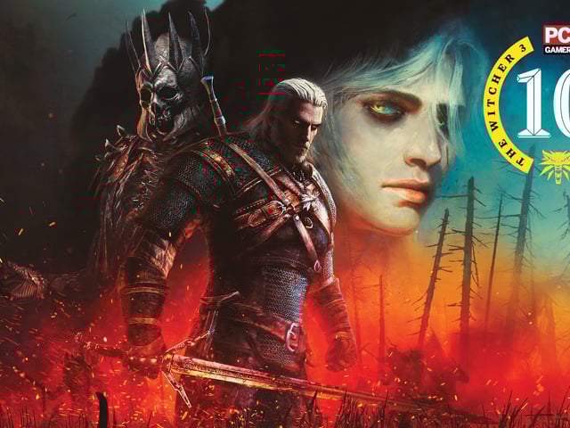Ciri, Geralt, and Eredin in The Witcher 3.