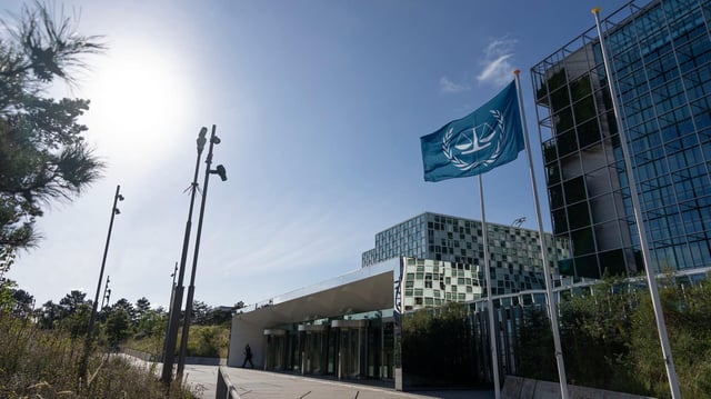 Blick auf den Internationalen Strafgerichtshof (ICC) in Den Haag.