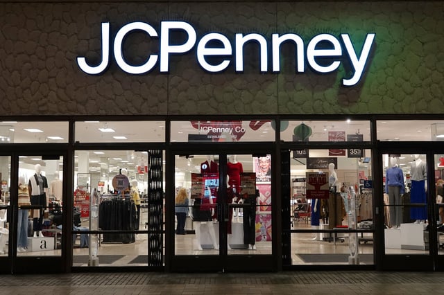 A JCPenney store located at Fashion Valley in San Diego, California, as seen on December 13, 2024.