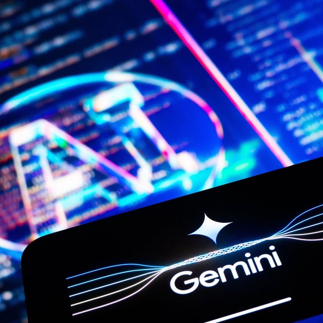 Gemini on a mobile phone.