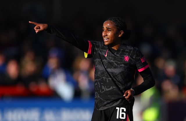 Soccer Football - Women's Super League - Brighton & Hove Albion v Chelsea - Broadfield Stadium, Crawley, Britain - March 2, 2025 Chelsea's Naomi Girma in action Action Images via Reuters/Matthew Childs