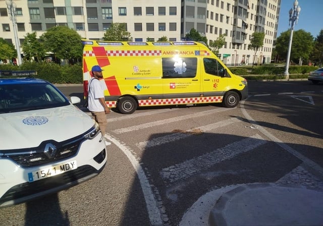 Cruce junto al centro comercial Vallsur, en Valladolid, en el que nació la bebé