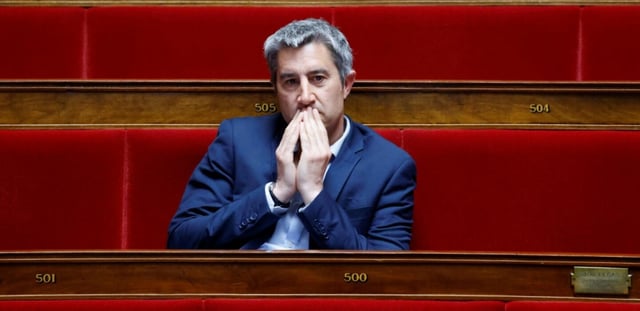 Le député François Ruffin le 13 mai 2025 à l'Assemblée nationale à Paris