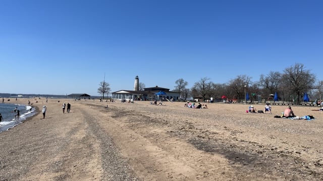 Lighthouse Point Park in New Haven.