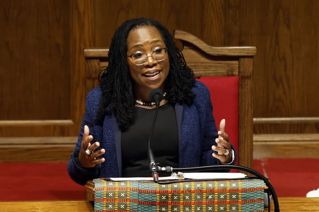 Supreme Court Justice Ketanji Brown Jackson Speaks At The 60th Commemoration Of The 16th Street Baptist Church Bombing In Birmingham, Alabama
 September 15, 2023 in Birmingham, Alabama.