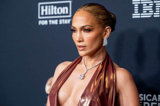 Jennifer Lopez attends the 67th Annual GRAMMY Awards at the Beverly Hilton on February 01, 2025 in Los Angeles, California. (Photo by Emma McIntyre/Getty Images for The Recording Academy )