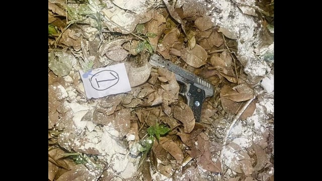 A firearm that was seized from the accused.
