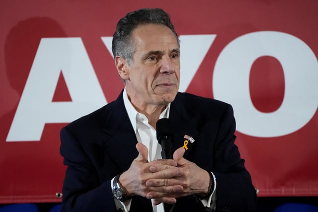Former New York Governor Andrew Cuomo attends a campaign event after announcing his candidacy as a Democrat for New York City Mayor in Manhattan, New York City, U.S., March 2, 2025. REUTERS/Eduardo Munoz