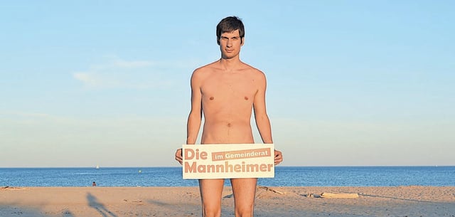 Stadtrat Julien Ferrat (DIE MANNHEIMER) am FKK-Strand in Cap d’Agde Foto via Ferrat (telefonische Freigabe)
