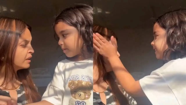 Little Girl 'Jokingly' Slaps Her Mother, Internet Criticises