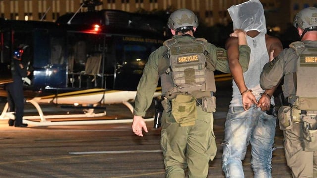 A total of five escaped inmates have been recaptured, following the Orleans Parish Justice Center jailbreak Friday, as police search for five others who remain at large. On Tuesday, 19-year-old Corey Boyd was taken into custody after he was spotted in the French Quarter of New Orleans. Photo by Louisiana State Police/X